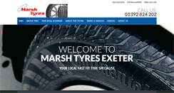 Desktop Screenshot of marshtyresexeter.com